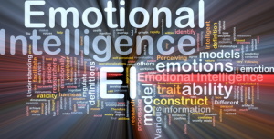 Emotional intelligence background concept glowing